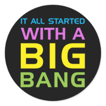 Big Bang Round Sticker