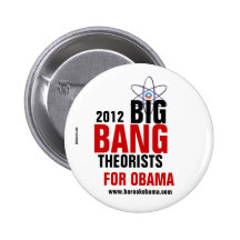 Big Bang Theorists for Obama Pinback Buttons