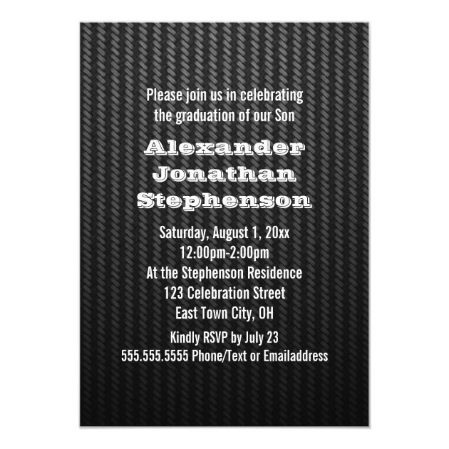 Big Banner Guys Custom Photo Graduation Invitation