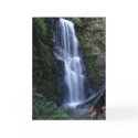 big basin waterfall greeting card