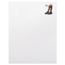 big basketball player design custom letterhead