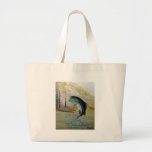 Big Bass! 16x20 Oil on Canvass Tote Bags