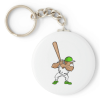 Big bat little player keychains