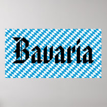 Big Bavaria Flag Poster