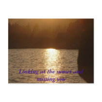 Big Bear 064, Looking at the sunset and missing... postcards