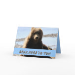 Big Bear Hugs to you bear cub greeting card