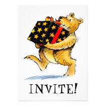 Big Bear Invitation invitations