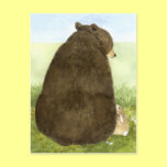 Big Bear  & Little Bunny Postcard postcards