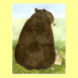 Big Bear  & Little Bunny Postcard postcards