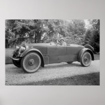 Big Beautiful Car, early 1900s Poster