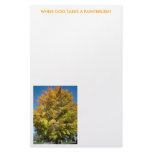 Big Beautiful Tree In Autumn, WHEN GOD TAKES A ... Custom Stationery