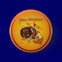 Big Beer-Happy Oktoberfest Buttons