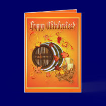 Big Beer-Happy Oktoberfest Card cards