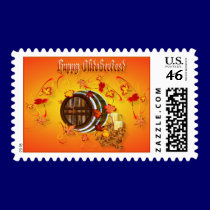 Big Beer-Happy Oktoberfest Postage postage