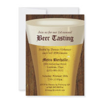 Big Beer Tasting Party Invitation