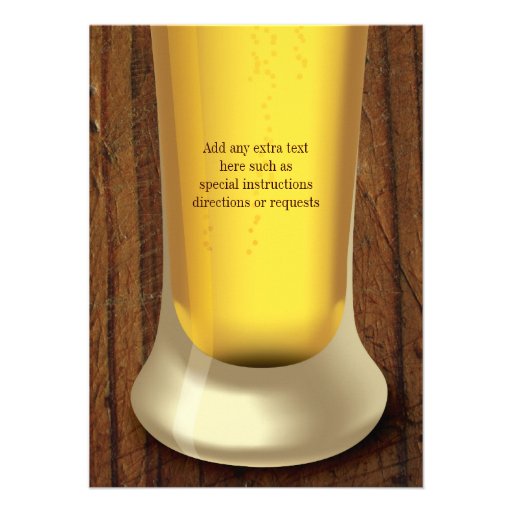 Big Beer Tasting Party Invitation