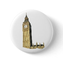 Big Ben (Clock Tower), London Button