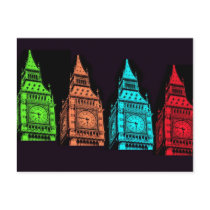 Big Ben Collage Post Cards