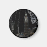 Big Ben Glows Fridge Magnets