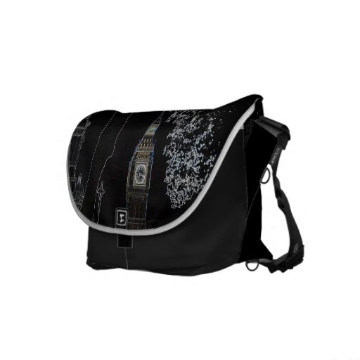Big Ben Glows Rickshaw Messenger Bag