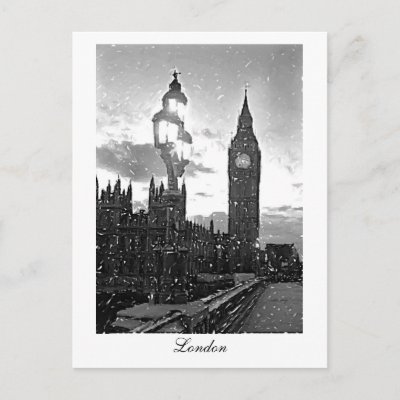 london england big ben. Big Ben, London Post Card by