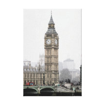 Big Ben London (Watercolour) Gallery Wrap Canvas