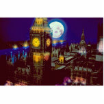 Big Ben, London with moon Photo Sculpture