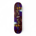 Big Ben, London with moon Skate Boards
