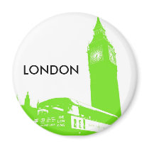 Big Ben Retro Magnet