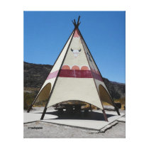 Big Bend Teepee Canvas Print