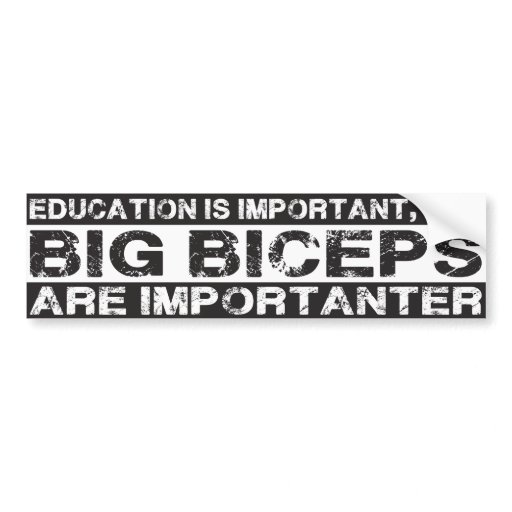 Funny Magic Bumper stickers Big_biceps_are_importanter_funny_bumper_sticker-re3f1a54f22fb47b7bbf1ea2f5fb2cc2d_v9wht_8byvr_512