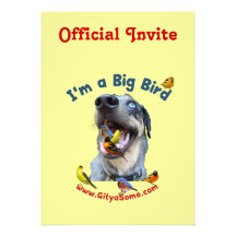 Big Bird Dog Personalized Invitation