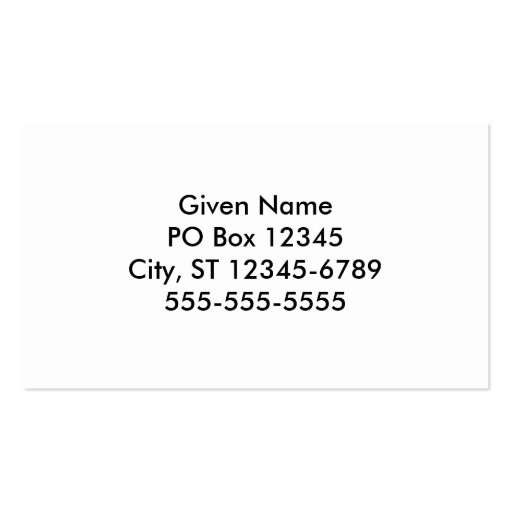 Big Black and White Polka Dots Business Card Template (back side)