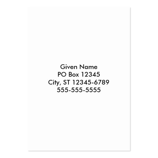 Big Black and White Stripes Business Card Templates (back side)