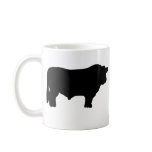 big black angus bull coffee mugs