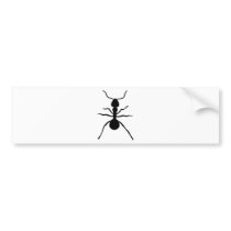 big black ant icon bumper stickers