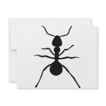 big black ant icon invitations
