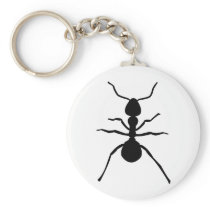 big black ant icon key chain