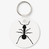 big black ant icon keychains