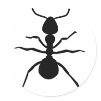 big black ant icon stickers