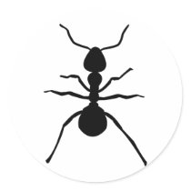 big black ant icon stickers
