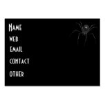 Big Black Creepy 3D Spider Business Card Templates