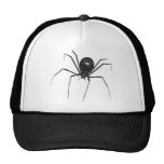 Big Black Creepy 3D Spider Mesh Hats