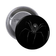 Big Black Creepy 3D Spider Pins
