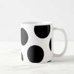 Big Black Diagonal Dots Mug