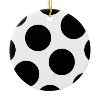 Big Black Dots ornament