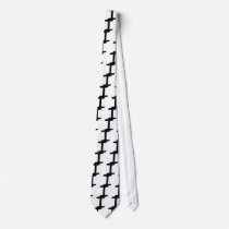 big black I icon ties
