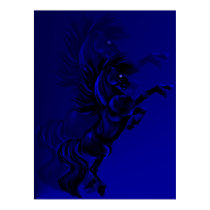 Big Black Stallion Shadowed Poster posters by Lotacats Big Black Stallion Shadowed Poster posters