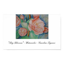 Big Blossom - Watercolor - Caroline Tigeress posters