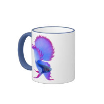 Big Blue Betta Fish Mug